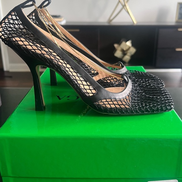 Authentic Black Bottega Veneta Stretch Square Toe Heel - Picture 7 of 9